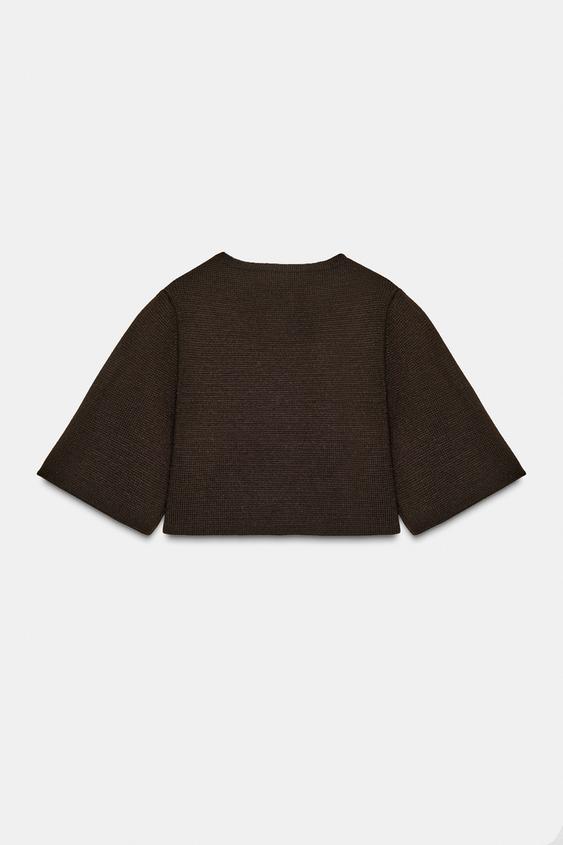 Veste courte en maille