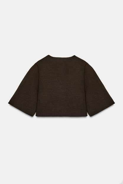 Veste courte en maille