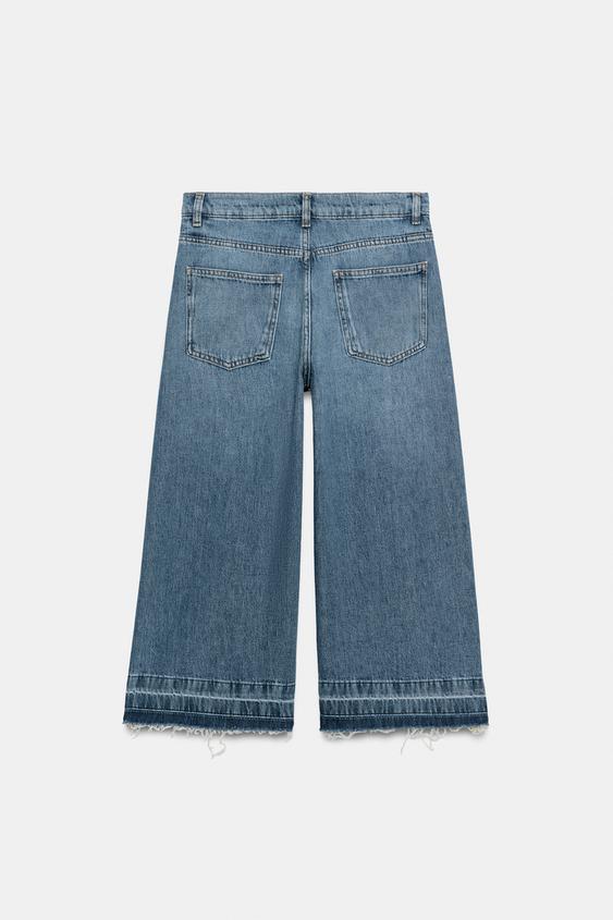 Bermuda en denim à jambe large ZW Collection