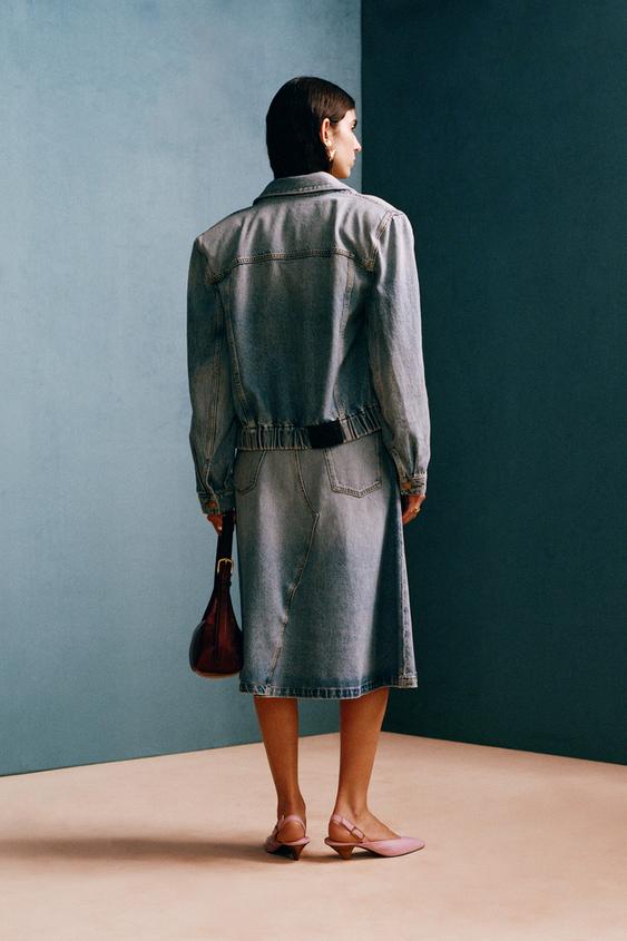 Jupe midi en denim Willy Chavarria x Zara