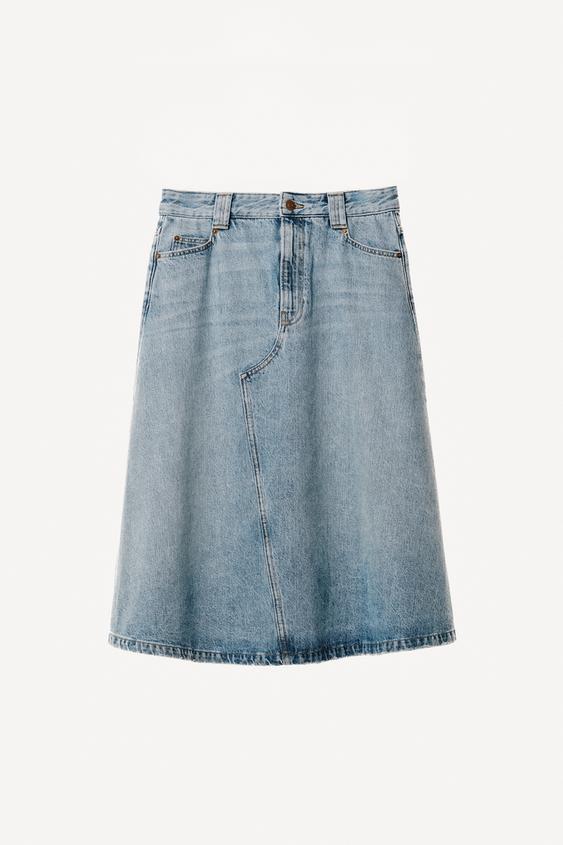 Jupe midi en denim Willy Chavarria x Zara