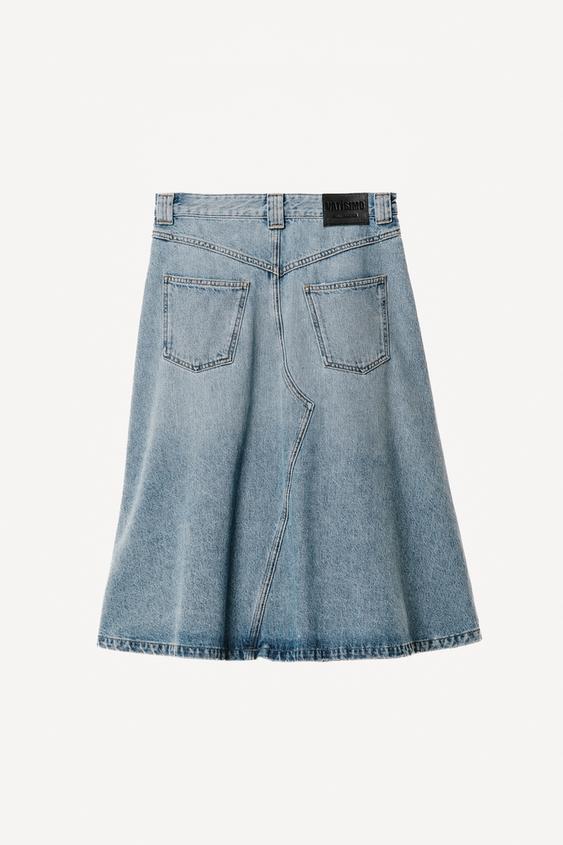 Jupe midi en denim Willy Chavarria x Zara