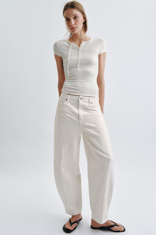 Jean ZW Collection barrel taille haute