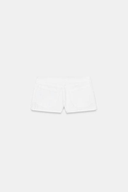 Short mini à cordons croisés