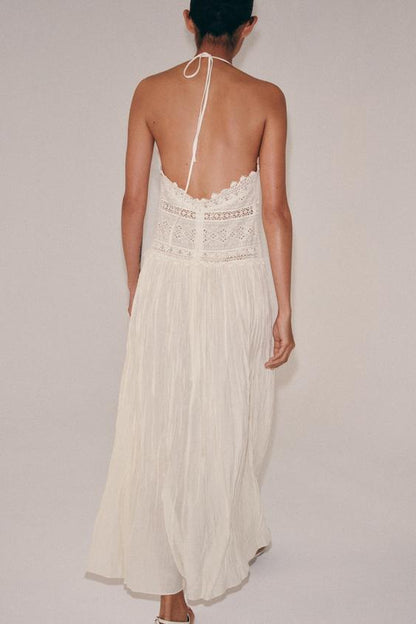 Robe midi en dentelle ZW Collection