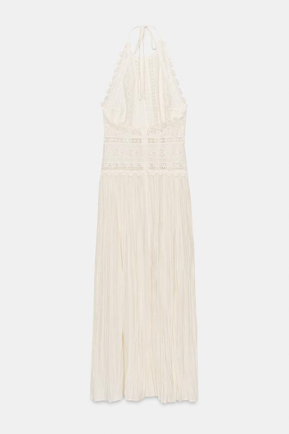 Robe midi en dentelle ZW Collection