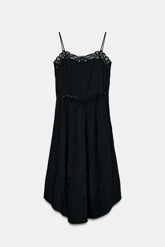 Robe midi en dentelle ZW Collection