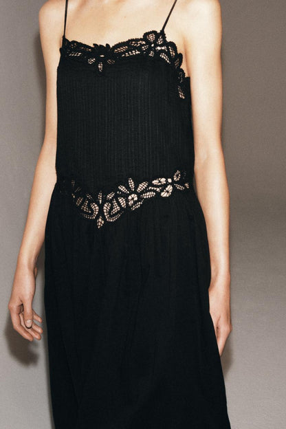 Robe midi en dentelle ZW Collection