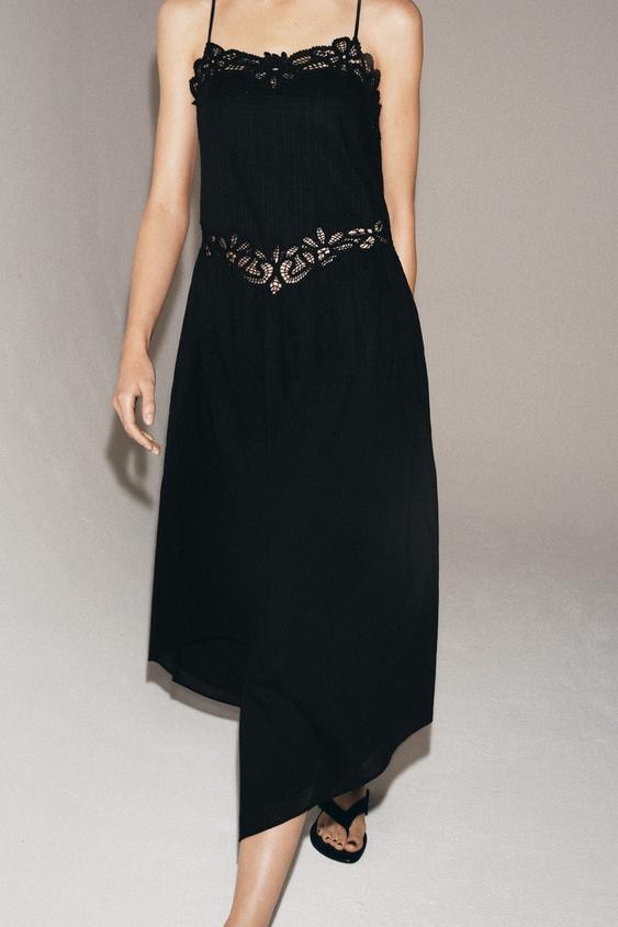 Robe midi en dentelle ZW Collection