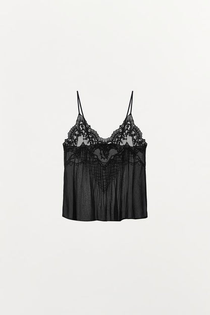 Top lingerie brodé à perles ZW Collection
