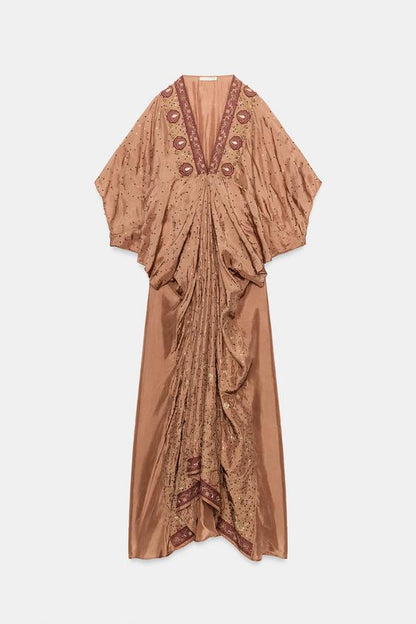 Robe brodée à perles ZW Collection Édition limitée