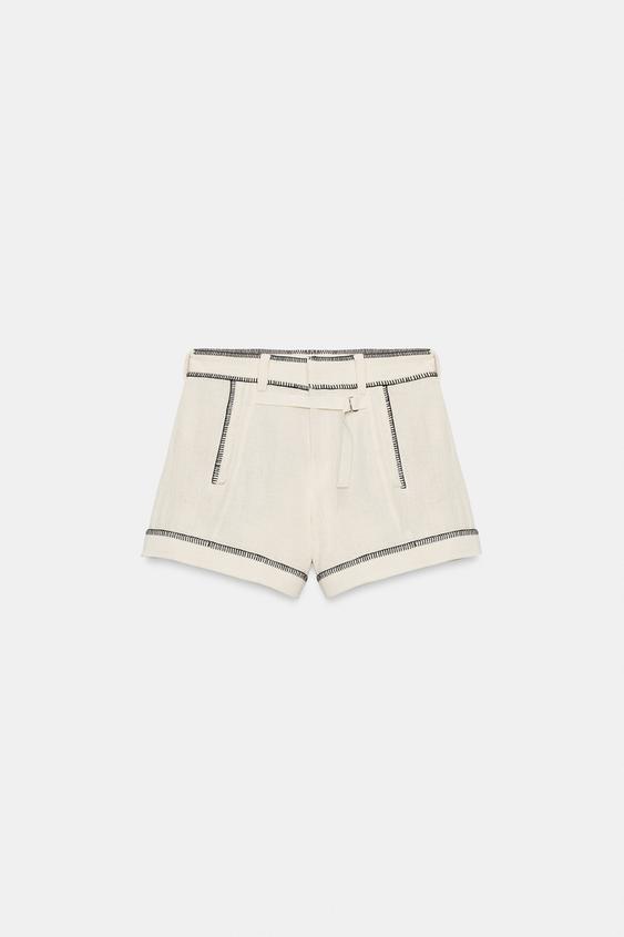 Short à surpiqûres ZW Collection