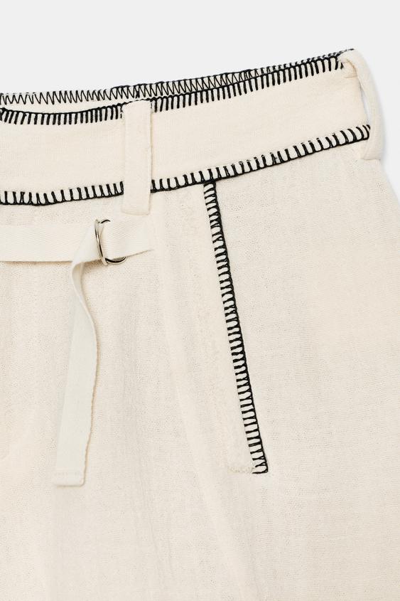 Short à surpiqûres ZW Collection