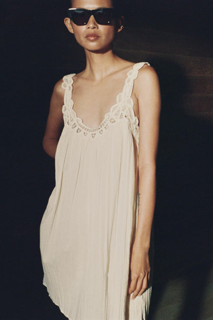 Robe brodée à bretelles ZW Collection