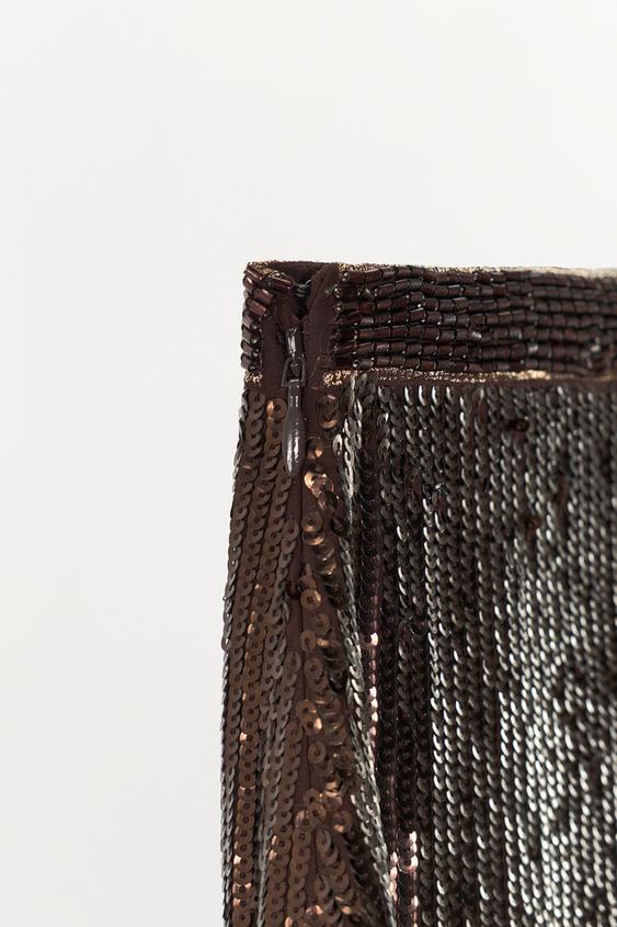 Jupe midi à perles Édition limitée