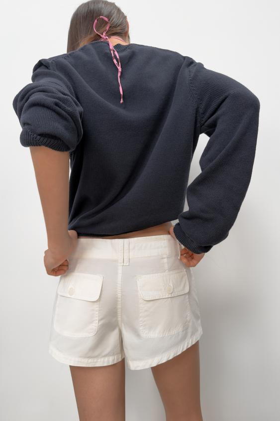 Short à poches à cordons