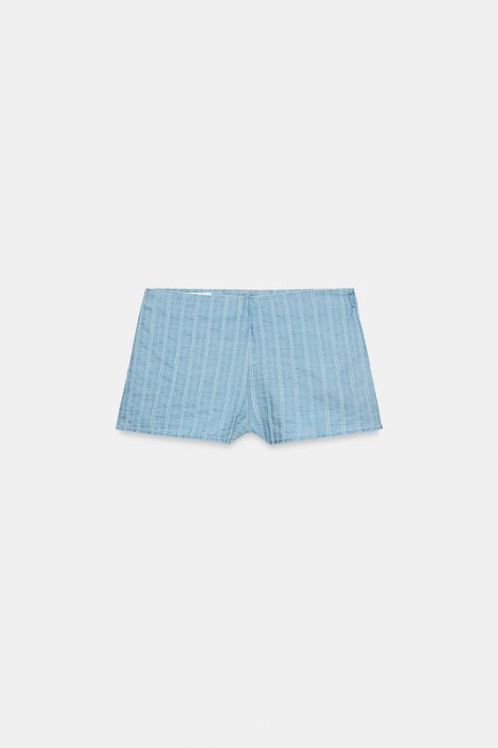 Short mini à rayures