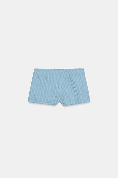 Short mini à rayures