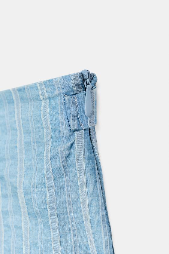 Short mini à rayures