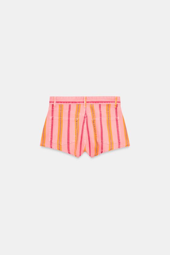 Short mini à rayures