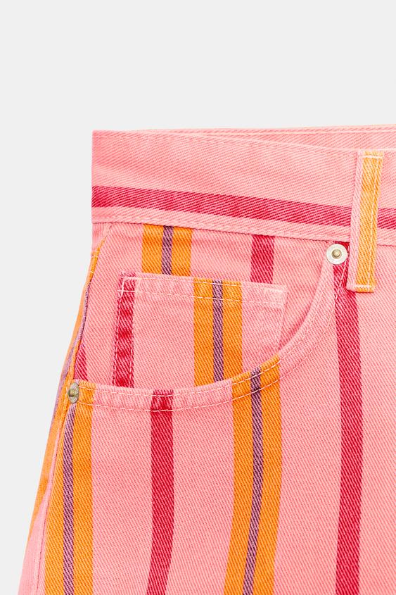 Short mini à rayures