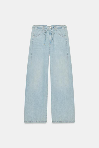 Jean fluide en denim TRF