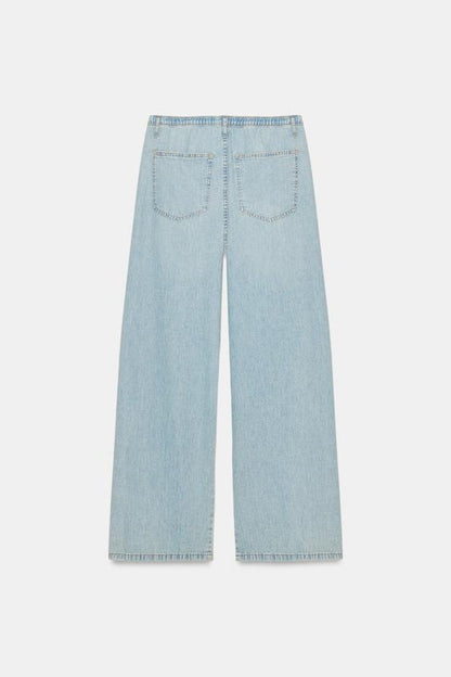 Jean fluide en denim TRF