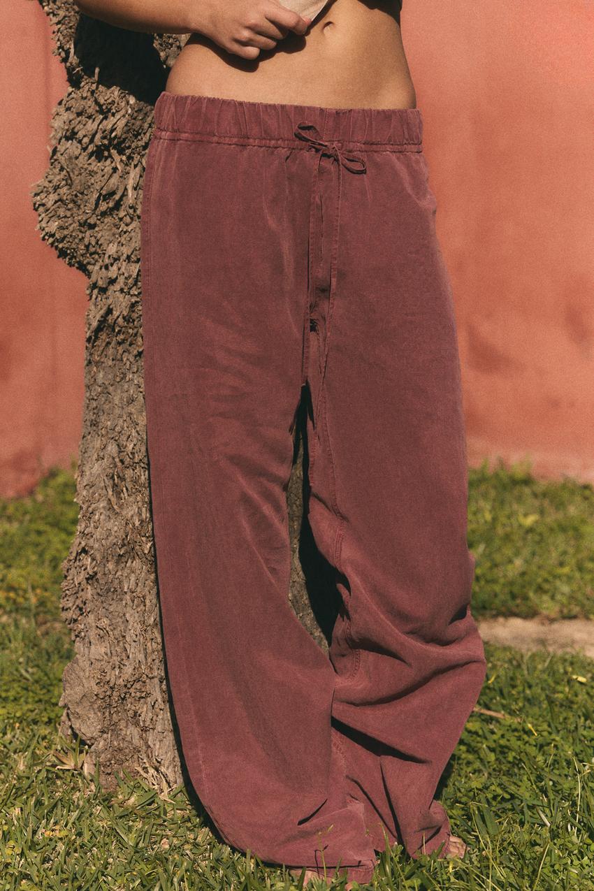 Pantalon fluide à cordons