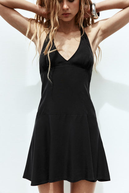 Robe mini dos-nu fluide