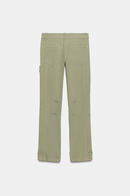 Pantalon droit cargo