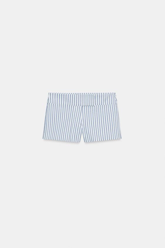 Short mini à rayures
