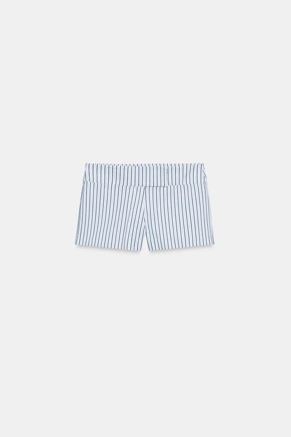 Short mini à rayures