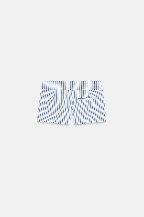 Short mini à rayures