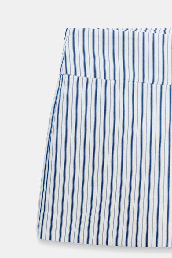 Short mini à rayures