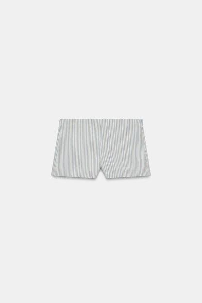 Short mini à rayures