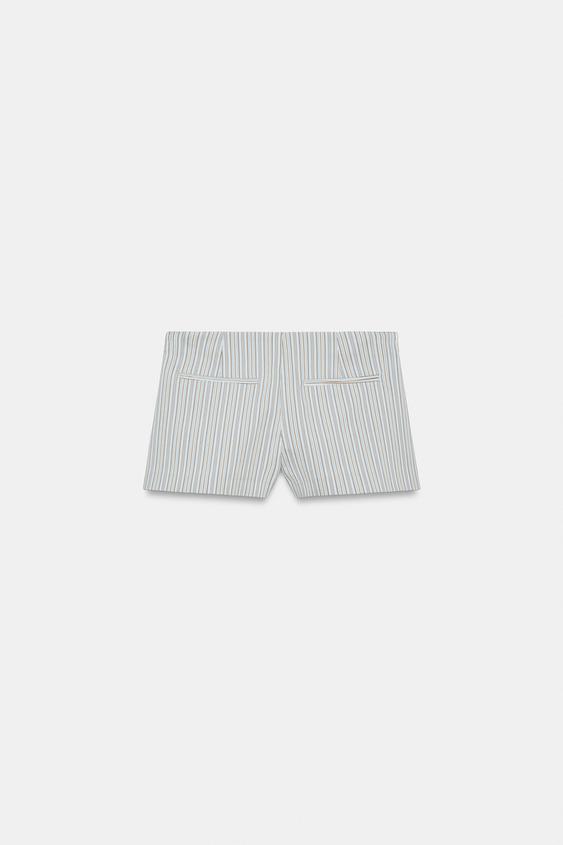 Short mini à rayures