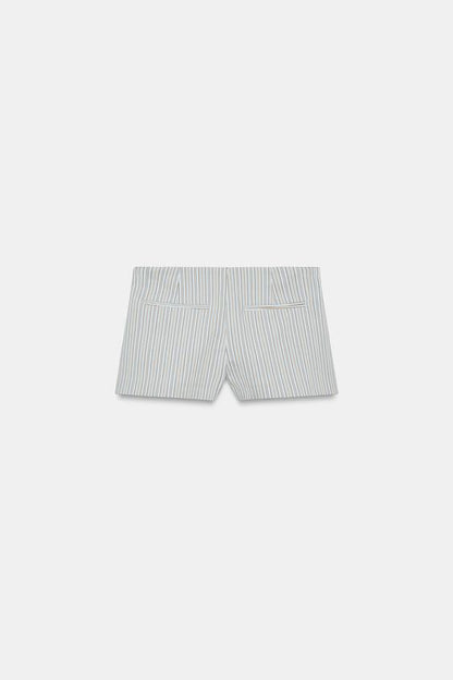 Short mini à rayures