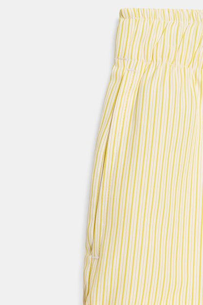Short en popeline à rayures