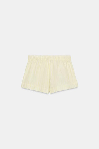 Short en popeline à rayures