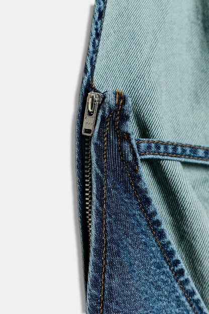 Combinaison Z1975 dos-nu en denim avec ceinture