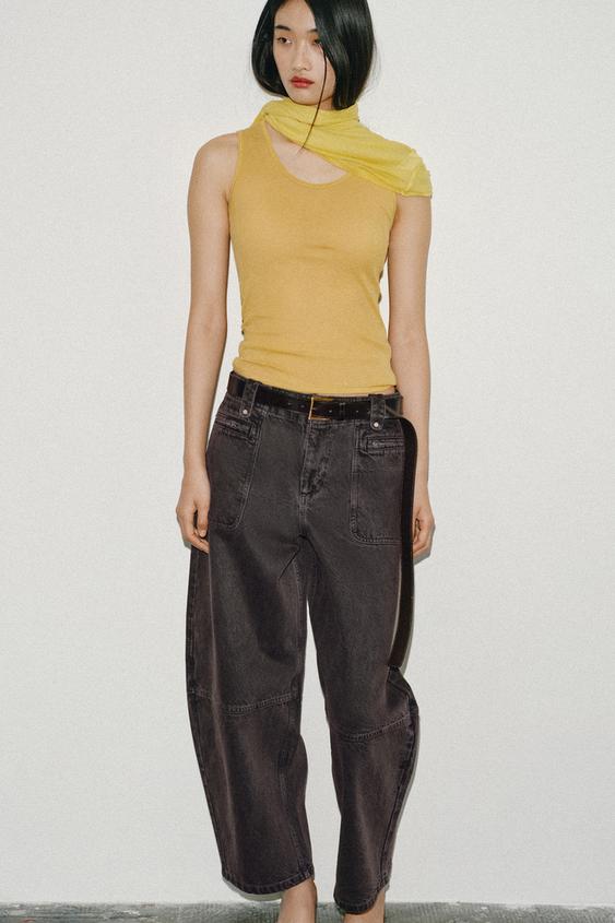 Jean cargo Z1975 coupe barrel, taille mi-haute