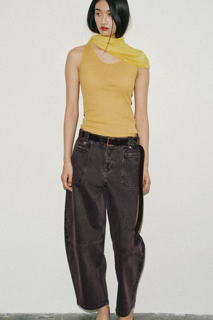 Jean cargo Z1975 coupe barrel, taille mi-haute