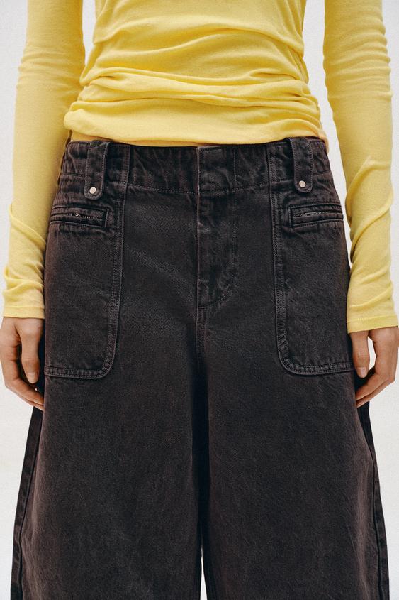 Jean cargo Z1975 coupe barrel, taille mi-haute