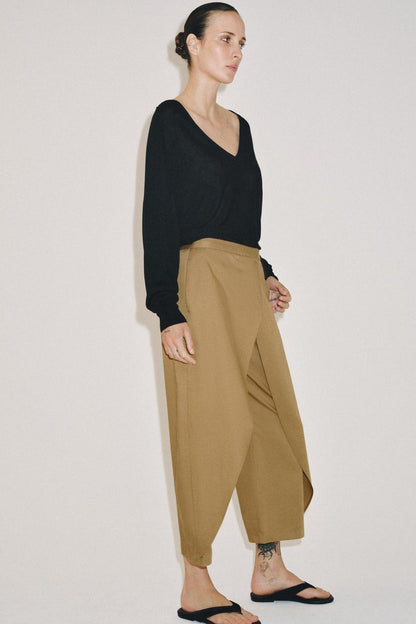 Pantalon à plis sur le devant ZW Collection