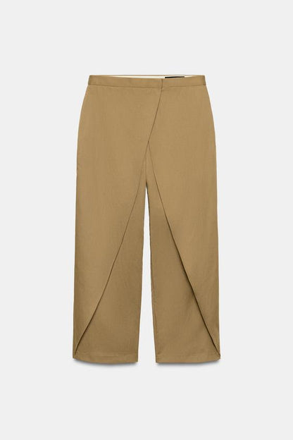 Pantalon à plis sur le devant ZW Collection