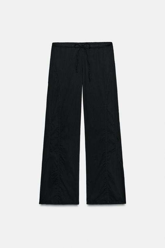 Pantalon fluide à coutures apparentes
