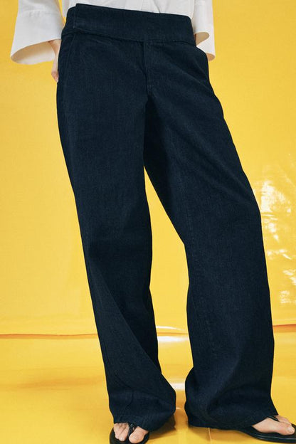 Jean Z1975 à jambe large taille basse