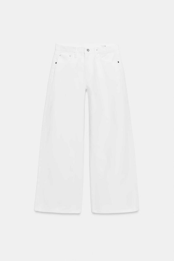 Jean ZW Collection à jambe large taille basse