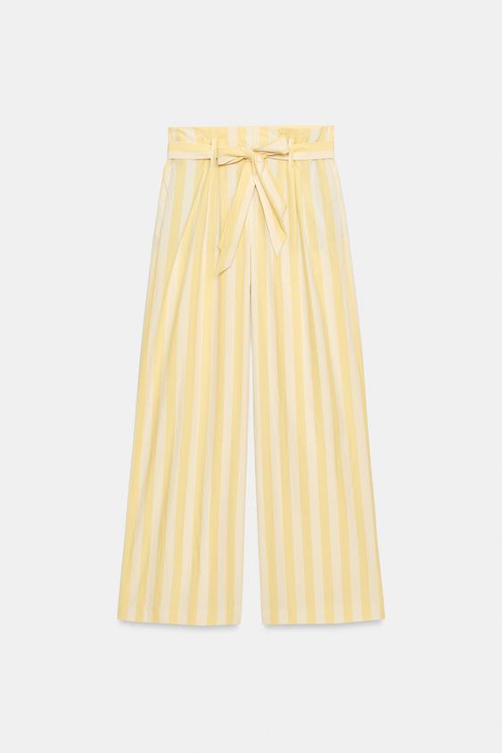 Pantalon style pyjama à rayures ZW Collection