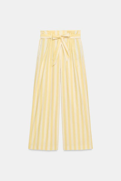 Pantalon style pyjama à rayures ZW Collection